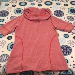 Athleta Cowl Neck Short Sleeve Sweatshirt